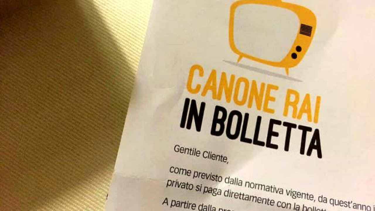 Bollette elettriche senza Canone Rai