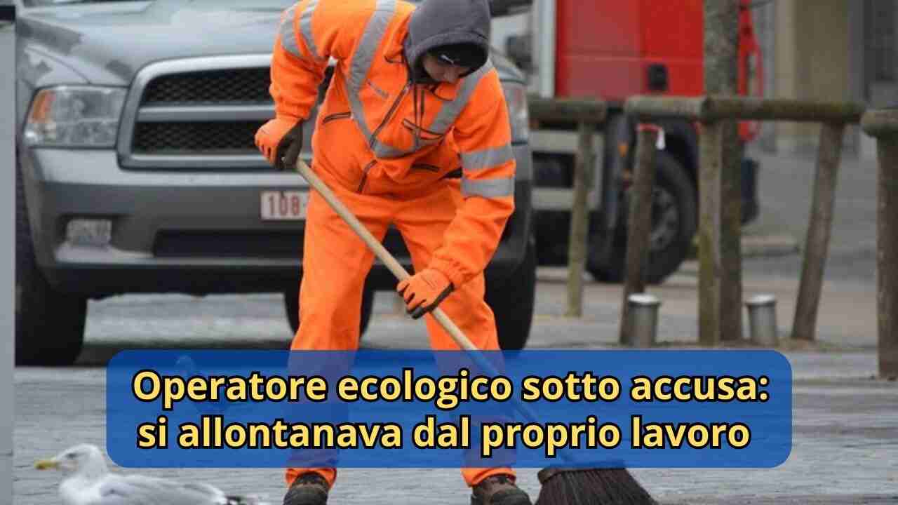 Operatore ecologico sotto accusa