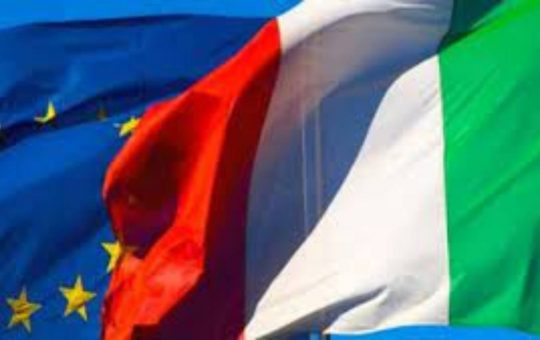 bandiere italia e ue