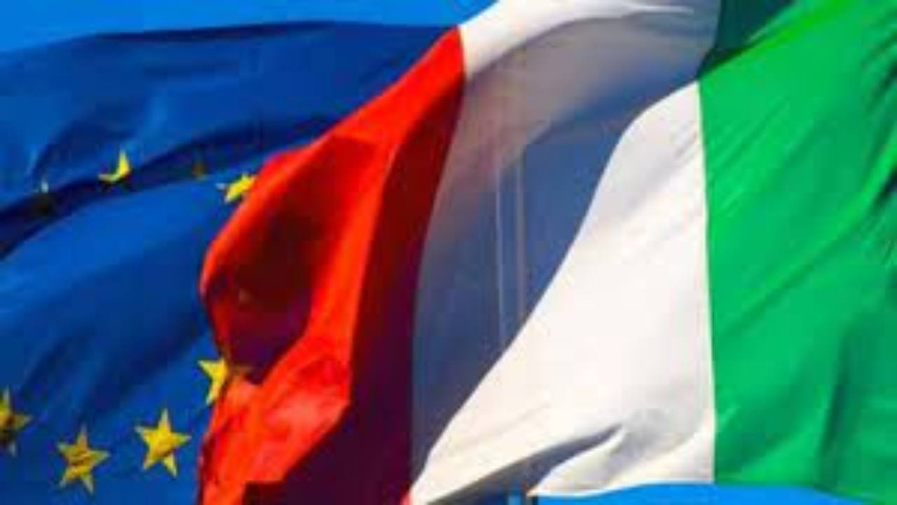 bandiere italia e ue