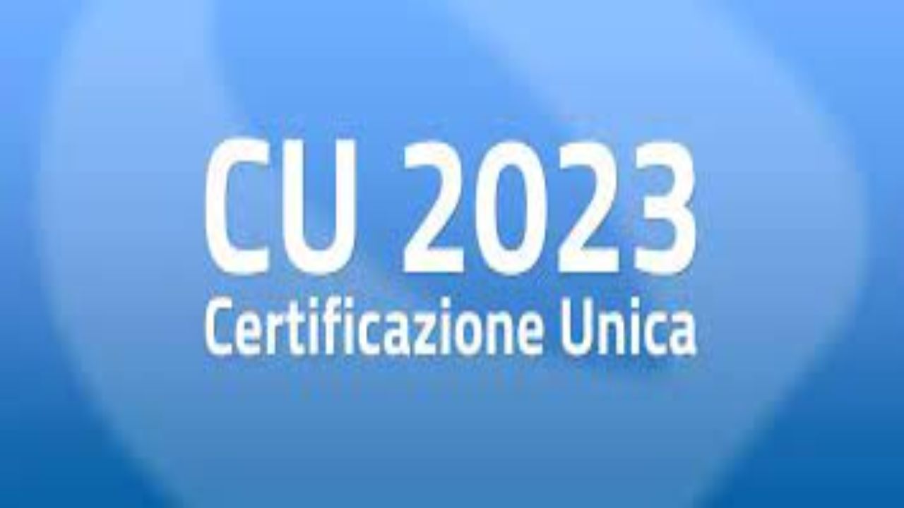 certificazione unica 2023